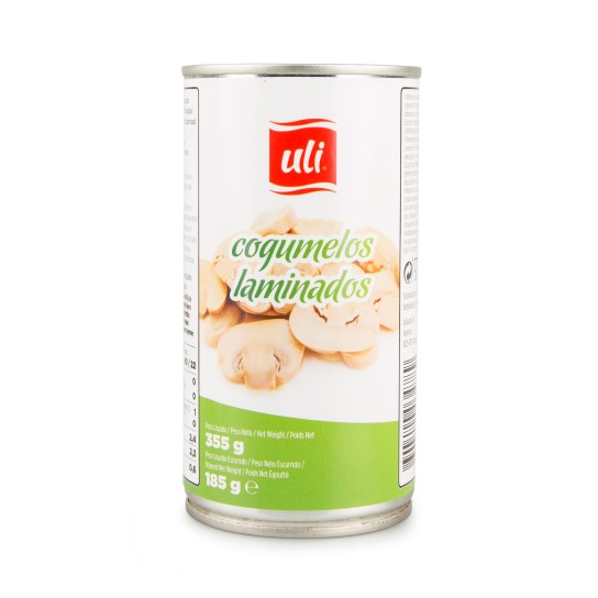 Cogumelos Cortados Uli Lata 12x355 g