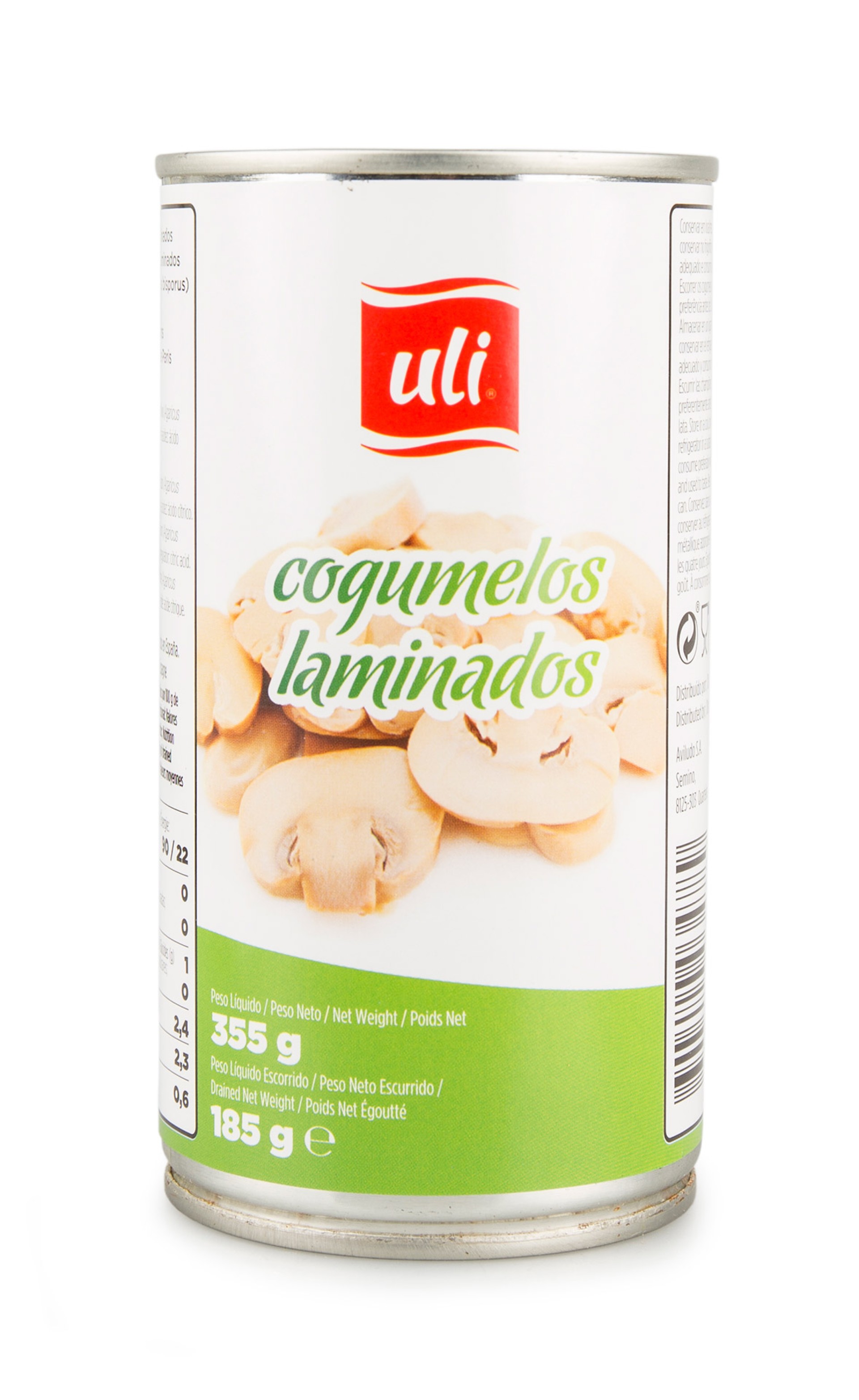 Cogumelos Cortados Uli Lata 12x355 g