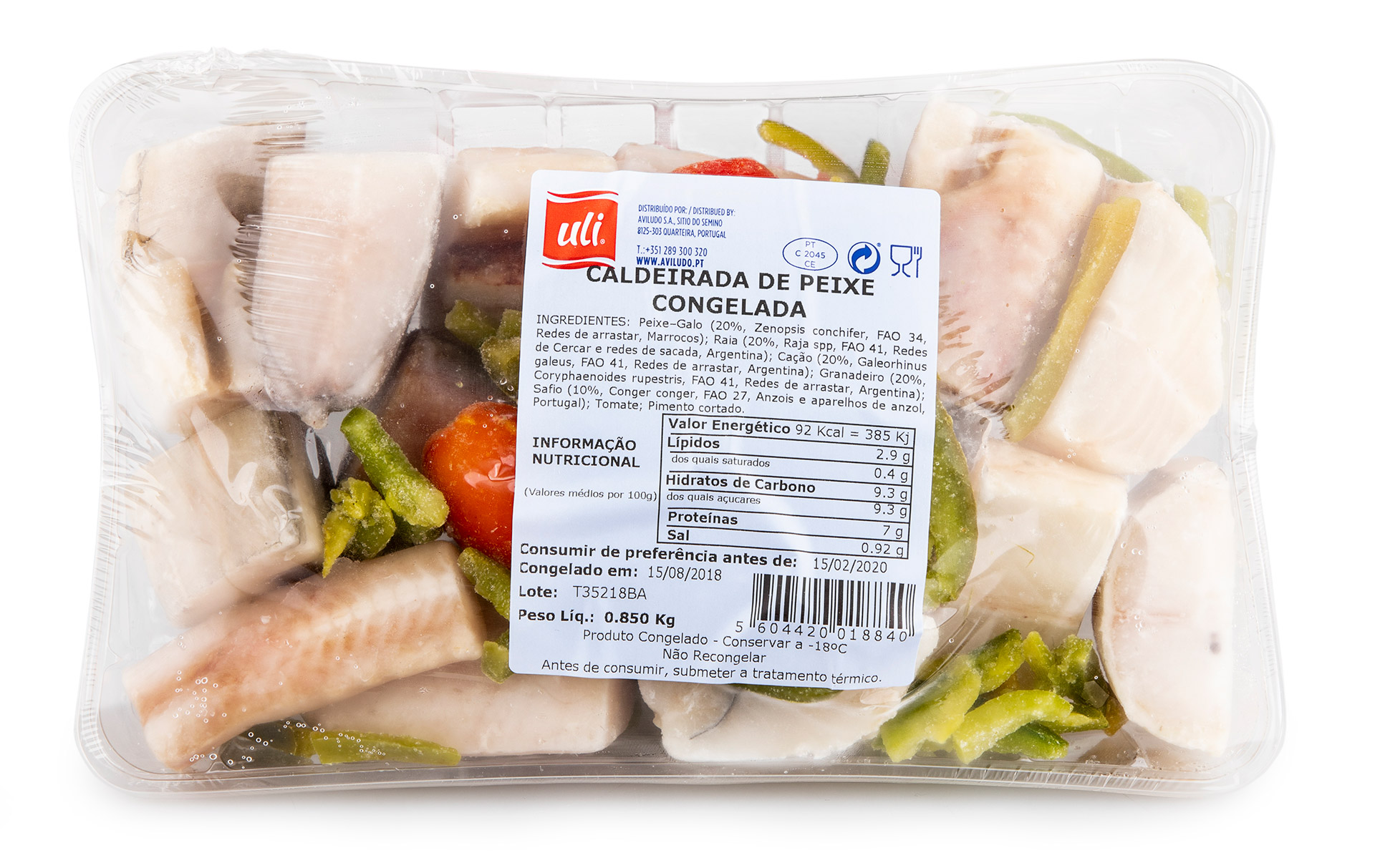 Caldeirada Peixe Congelada Uli 6x850 g Caldeirada Peixe Congelada Uli 6x850 g