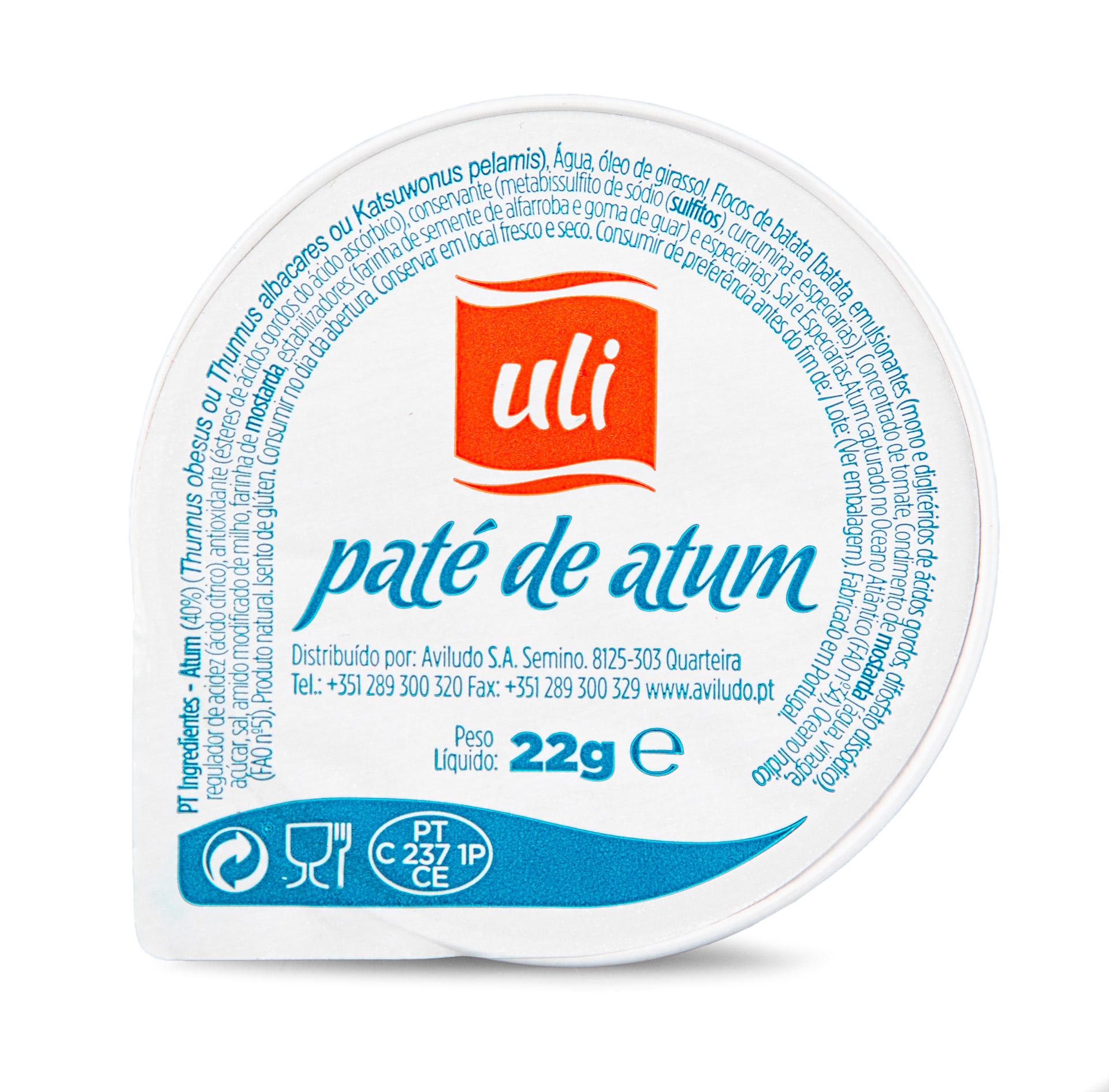 Patê Atum Uli 100x22 g Patê Atum Uli 100x22 g