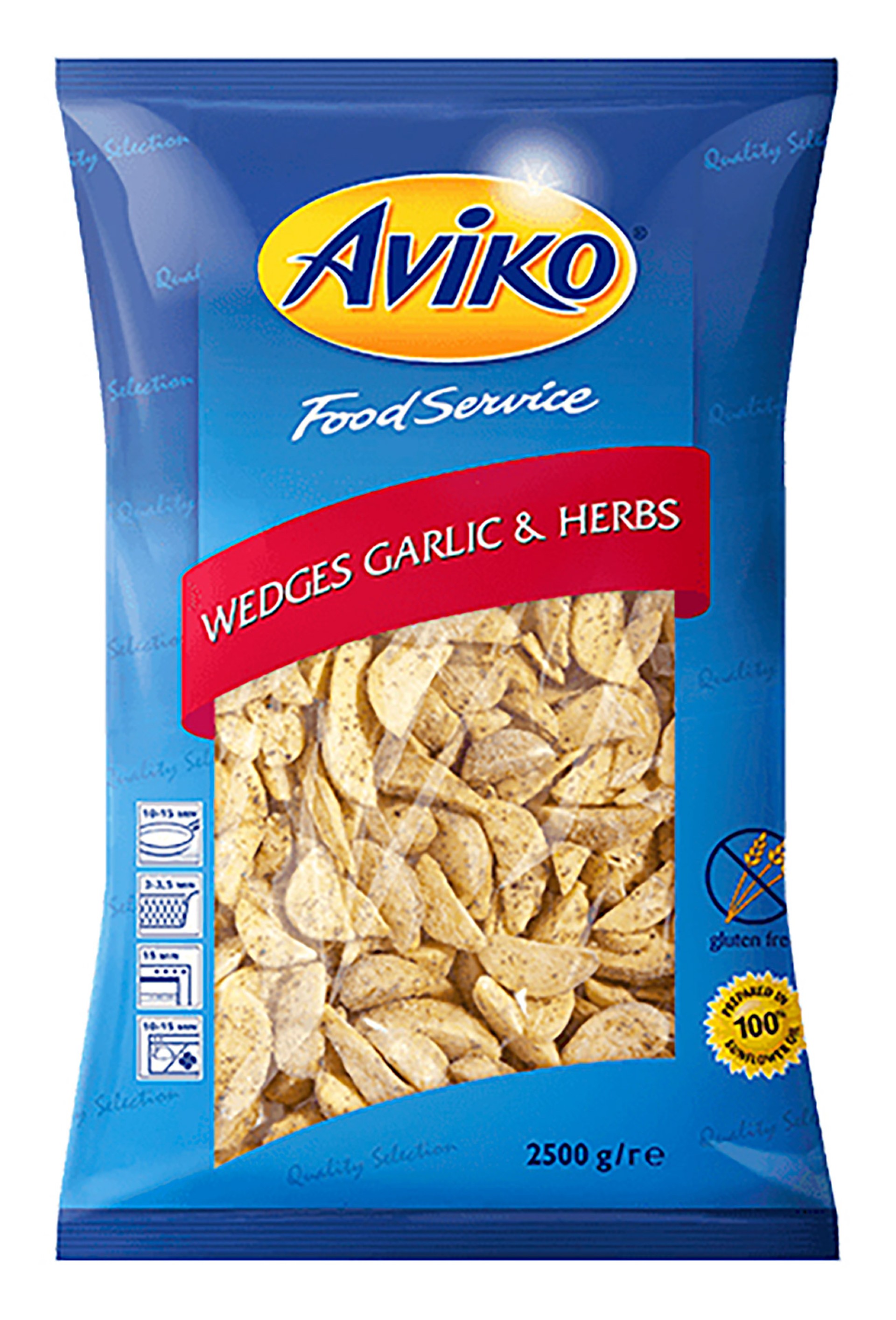 Batata Gomos c/ Pele Ervas Congelada Aviko 4x2,5 kg Batata Gomos c/ Pele Ervas Congelada Aviko 4x2,5 kg