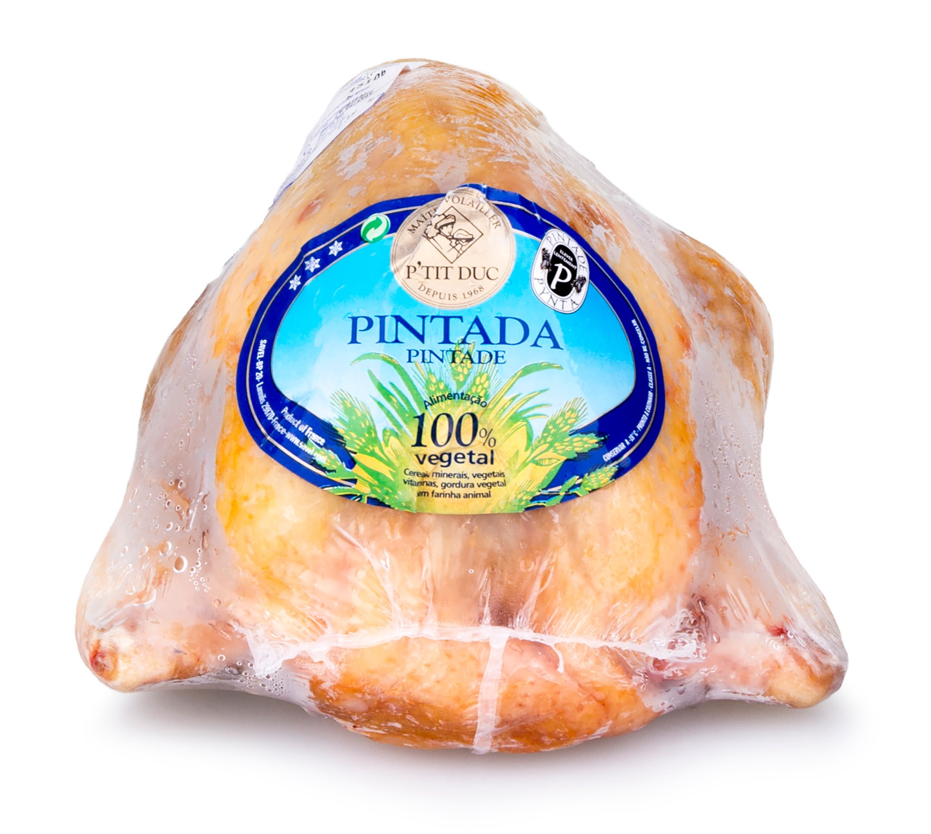 Pintada Inteira 1200/1500 g Congelada Embalada Pintada Inteira 1200/1500 g Congelada Embalada