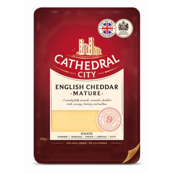 Queijo Cheddar Mature Fatiado Cath City 6x150 g