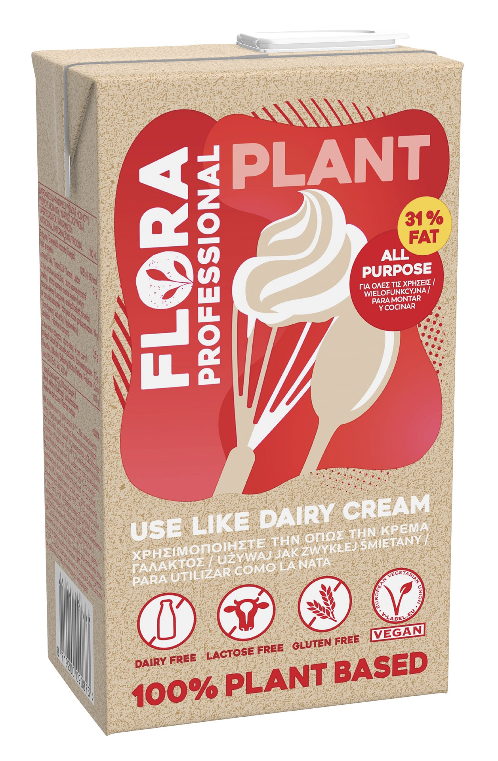 Creme Flora Plant 31% 8x1 l Creme Flora Plant 31% 8x1 l