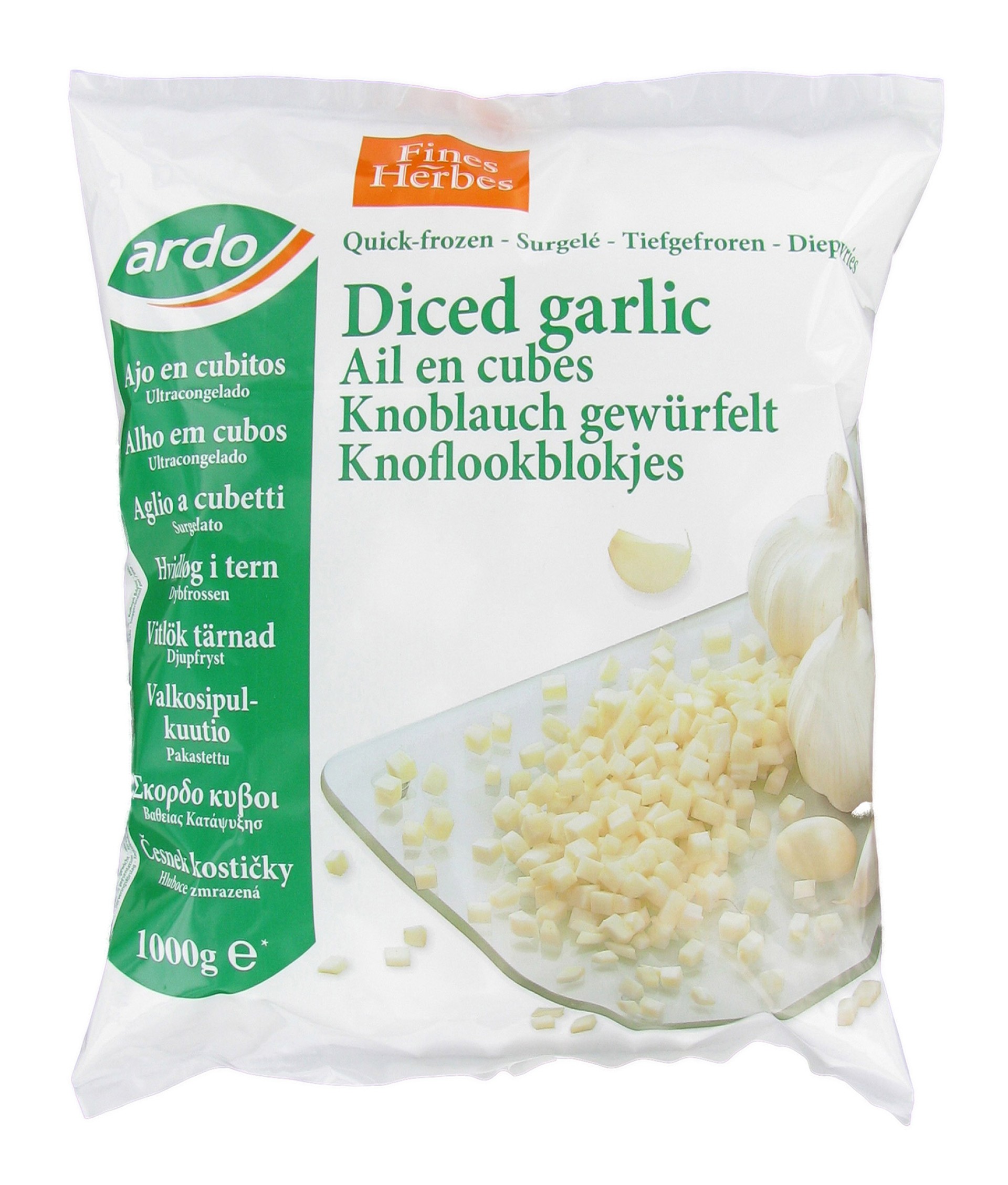 Alho Picado Congelado Ardo 5x1 kg