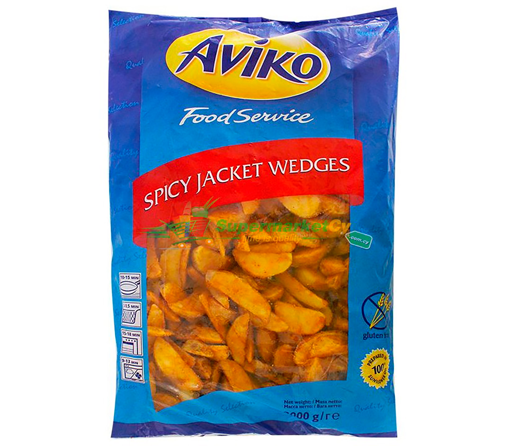 Batata Gomos c/ Pele Picante Congelada Aviko 4x2,5 kg