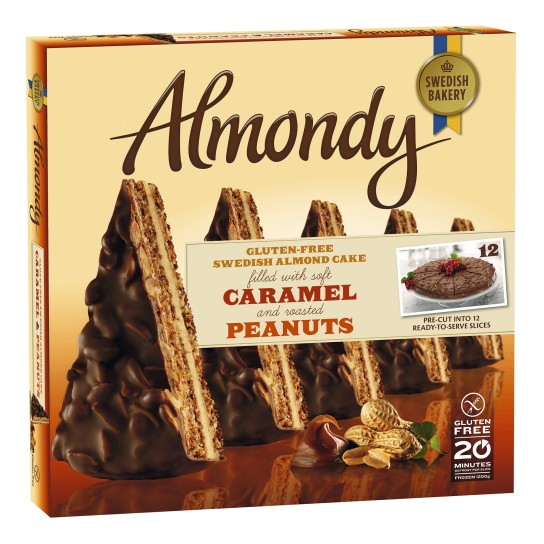 Bolo Amndoa Caramelo/Amendoim Congelado 1,2 kg