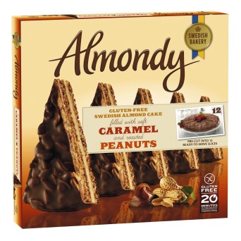 Bolo Amndoa Caramelo/Amendoim Congelado 1,2 kg