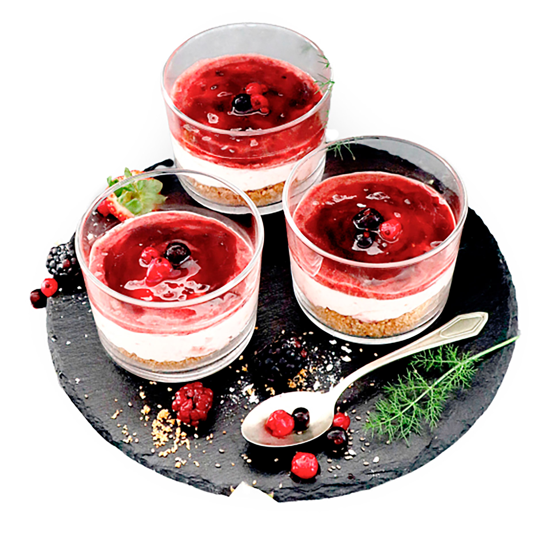 Cheesecake Frutos Silvestres Vegan Congelado 15x105 g Cheesecake Frutos Silvestres Vegan Congelado 15x105 g