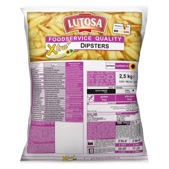 Batata Telha Dipster Congelada Lutosa 4x2,5 kg