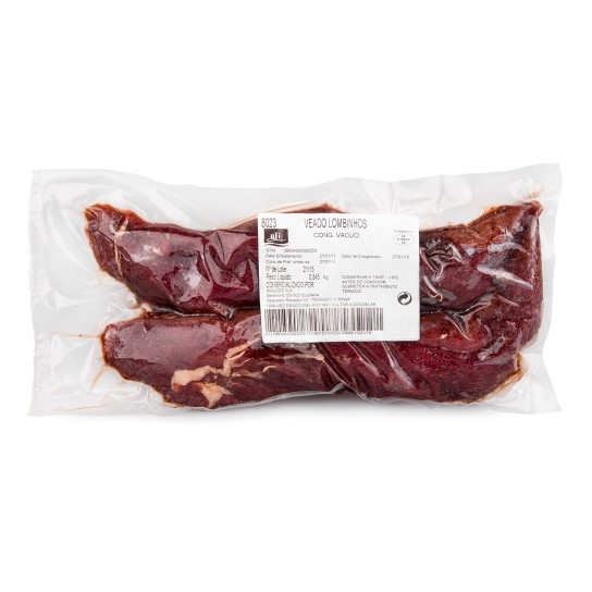 Veado Lombinhos Congelados Vácuo Veado Lombinhos Congelados Vácuo