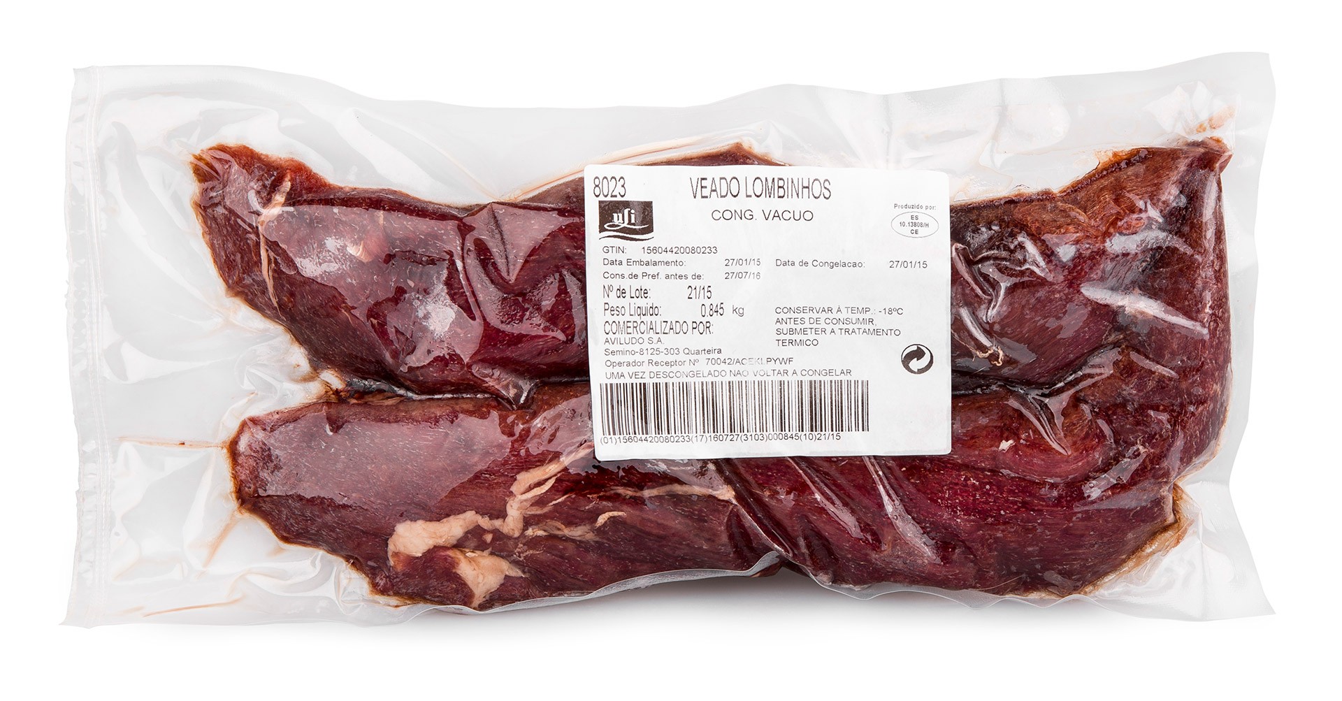 Veado Lombinhos Congelados V�cuo