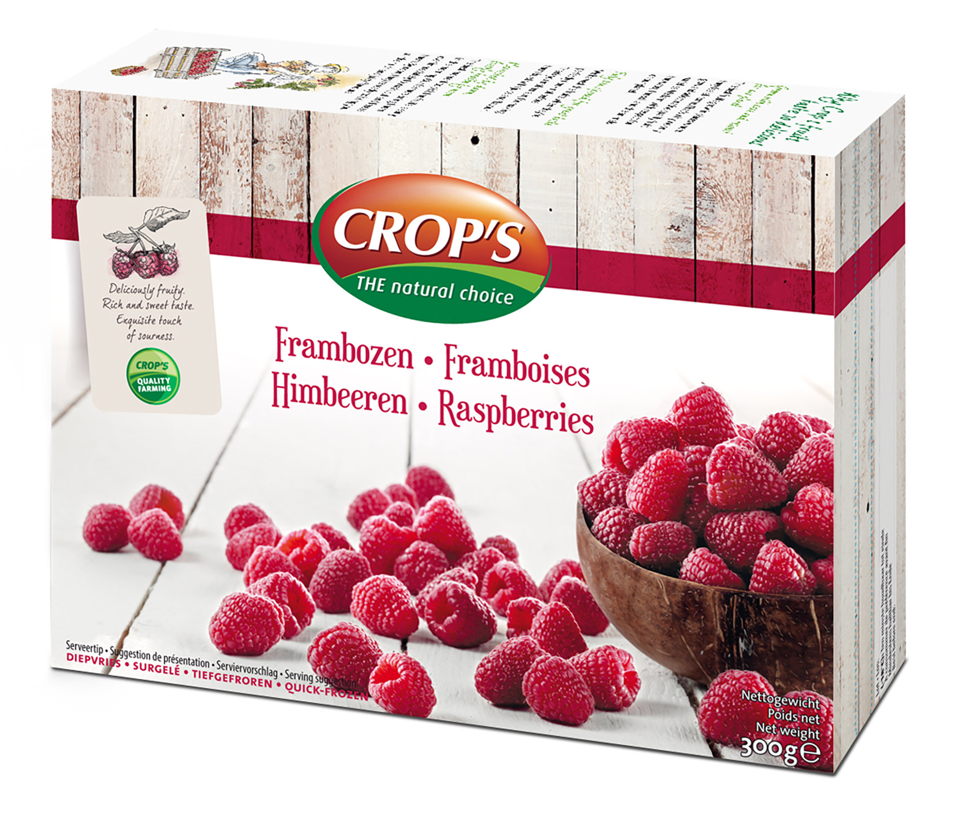 Framboesas Congeladas Crop�s 6x300 g