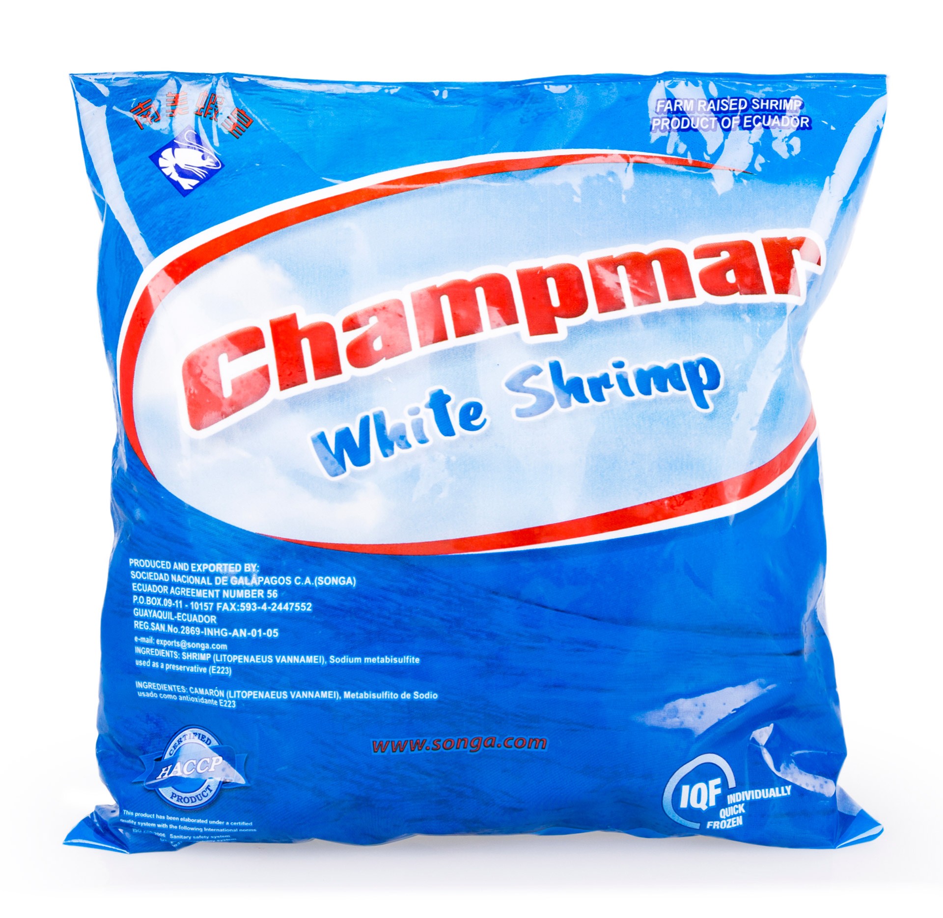 Miolo Camar�o Vannamei 51/60 Congelado Saco 900 g