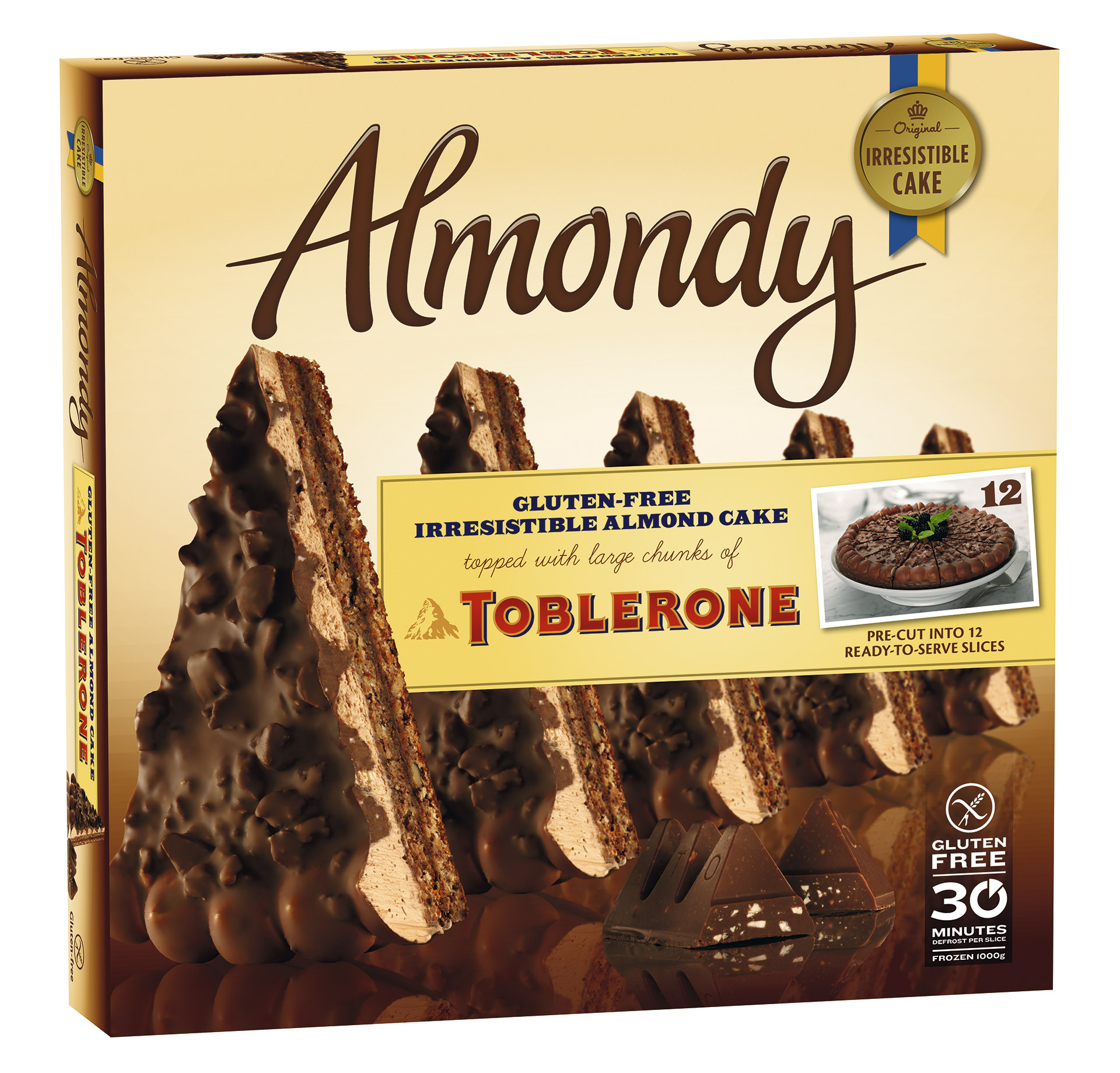 Bolo Am�ndoa Chocolate Toblerone Congelado 1 kg