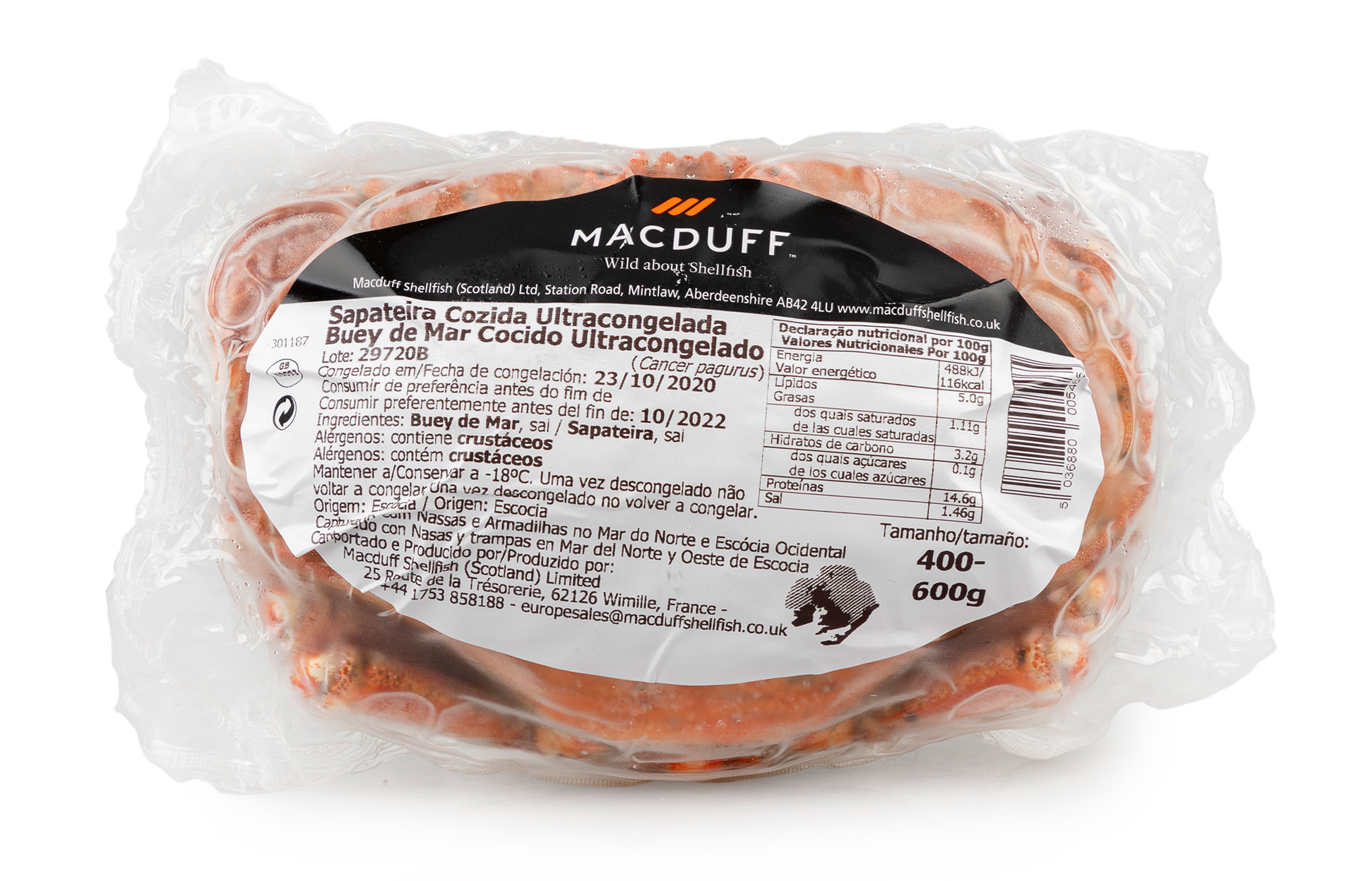 Sapateira 400/600 Congelada Esc�cia V�cuo