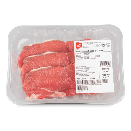 Novilho Bife Vazia Fresco Uli Cuvete
