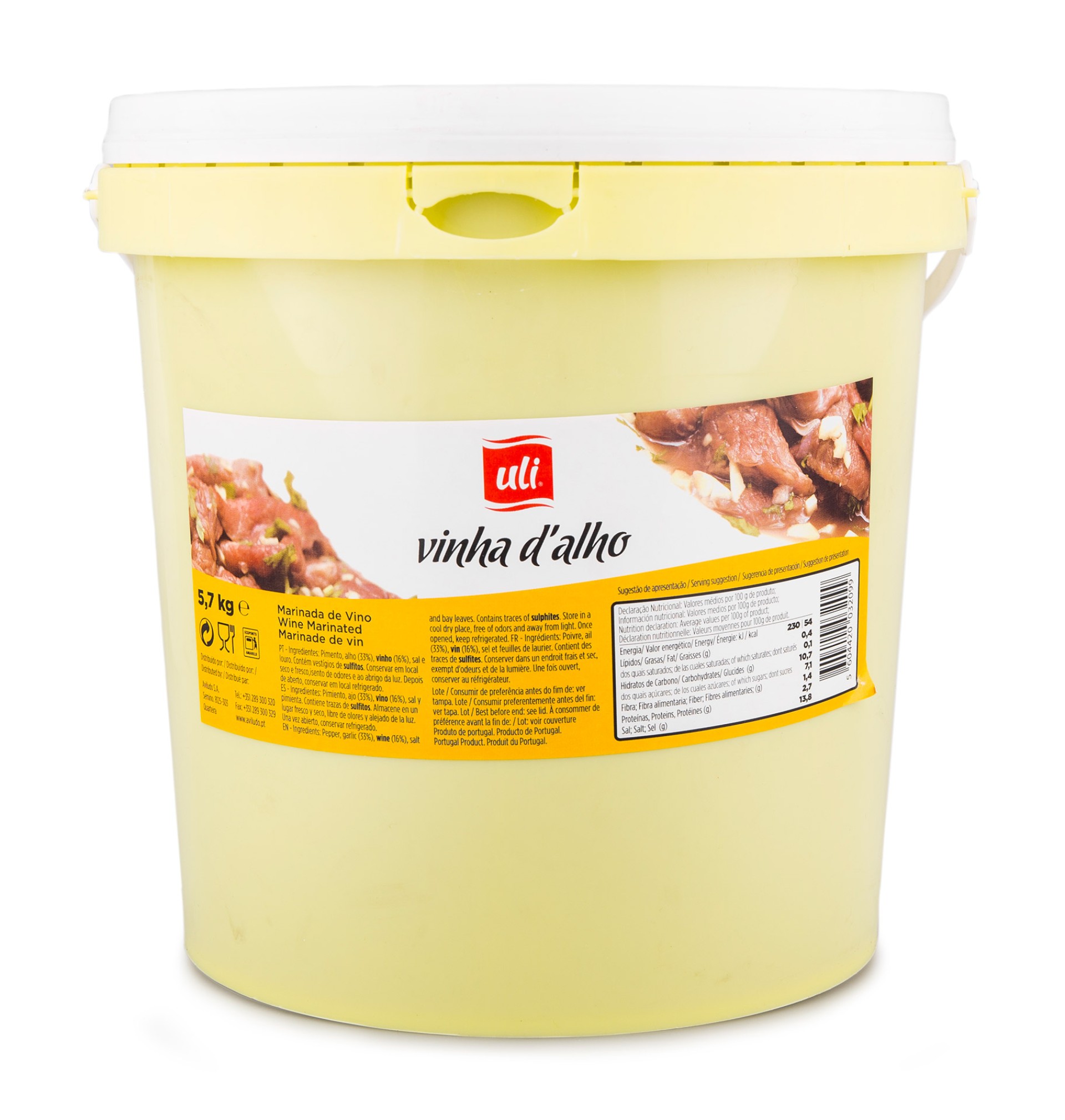 Vinha Alho Uli Balde 5,7 kg Vinha Alho Uli Balde 5,7 kg