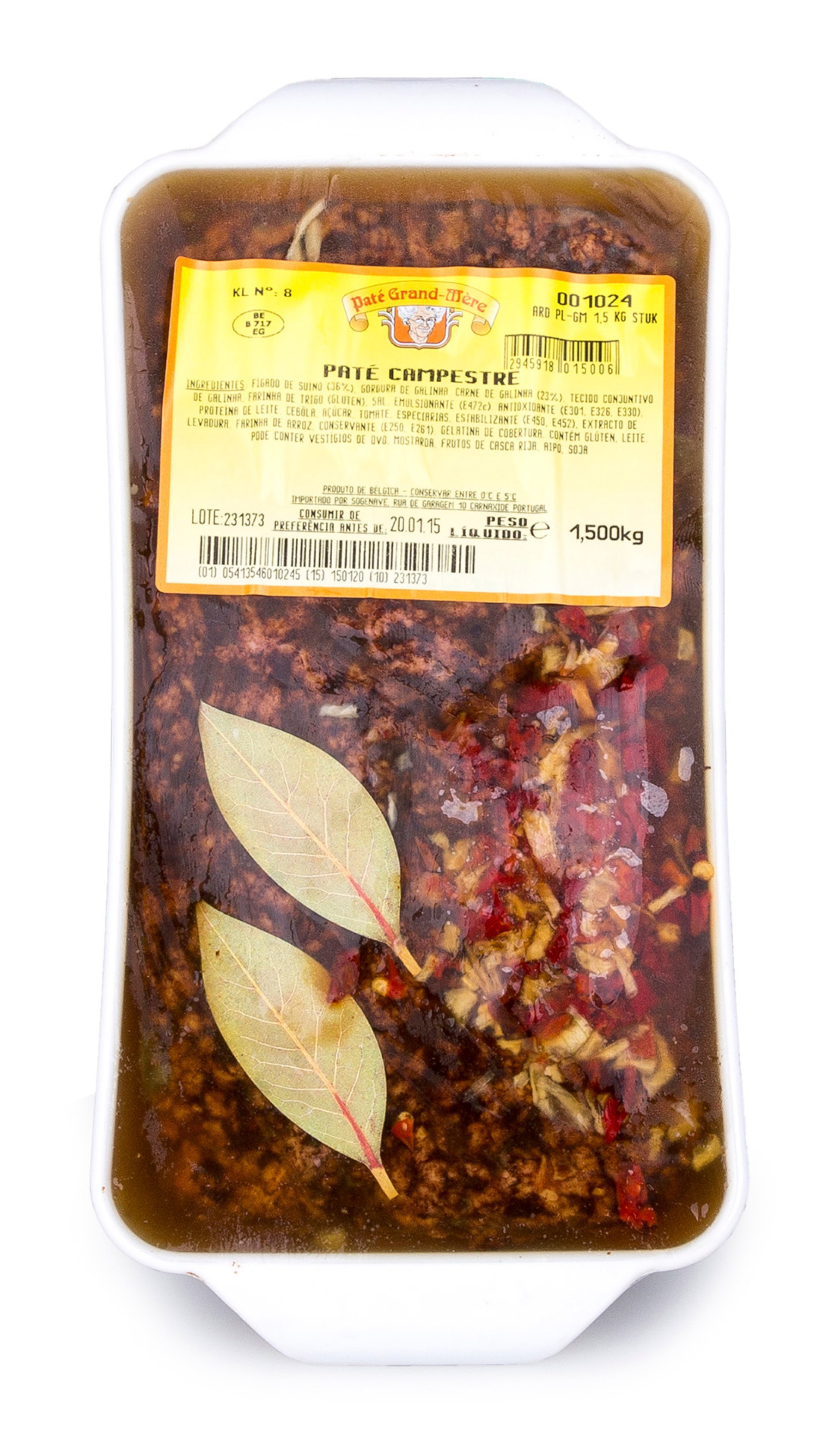 Pat� Ardenas/Campestre Terrina 1,5 kg