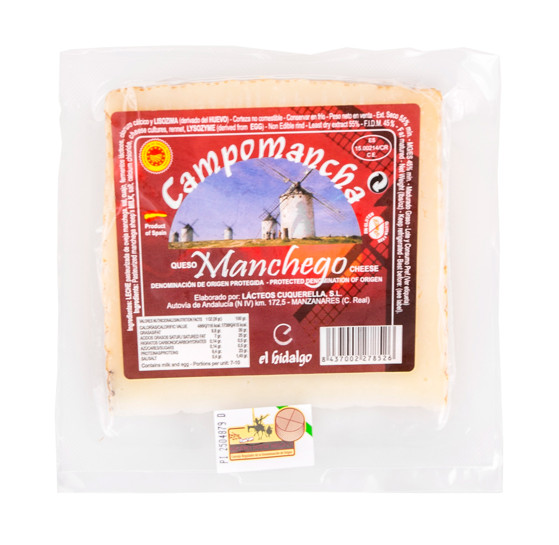 Queijo Manchego Cunhas DOP 3 Meses Cura Queijo Manchego Cunhas DOP 3 Meses Cura