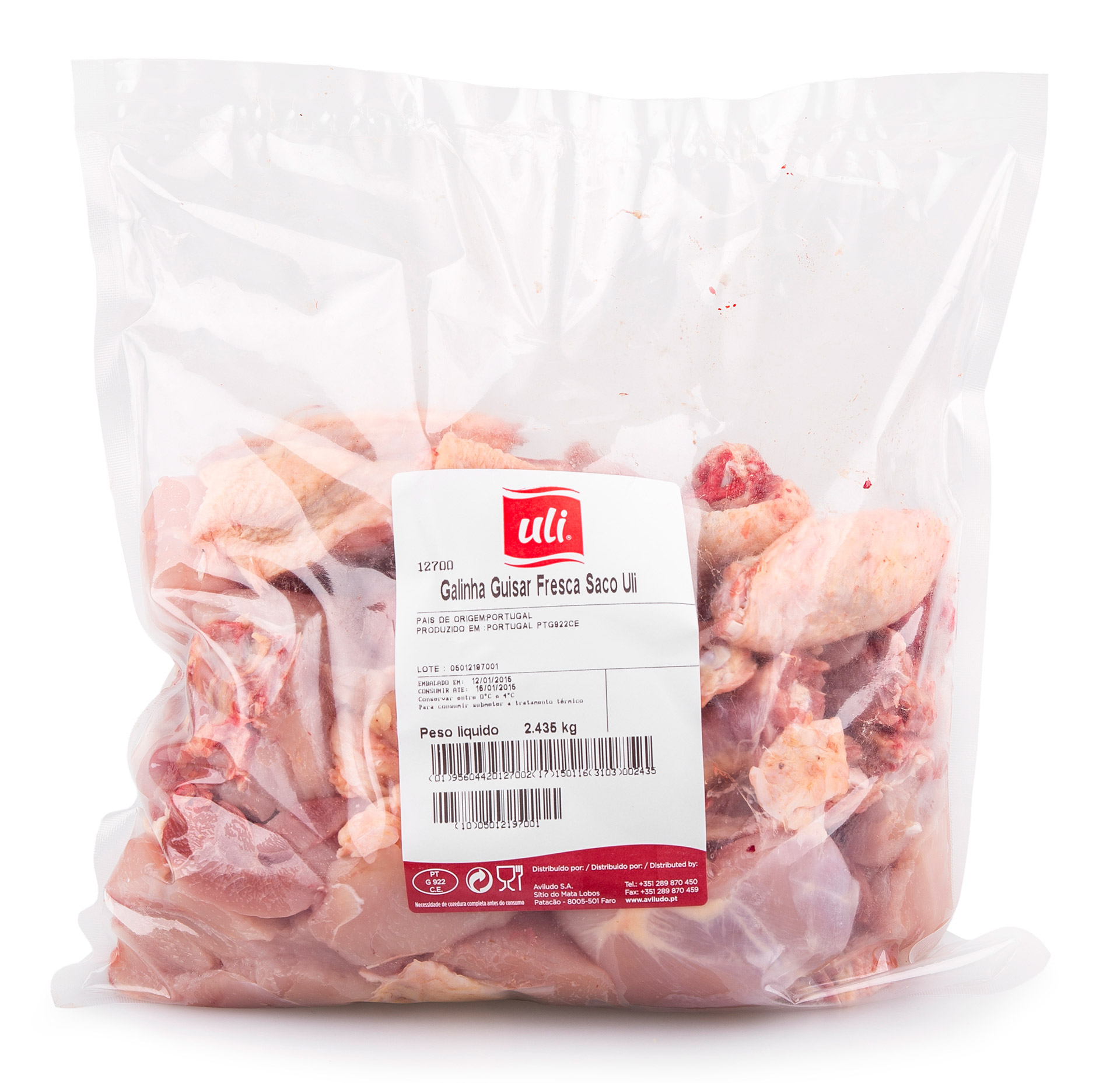 Galinha Guisar Fresca Uli Saco