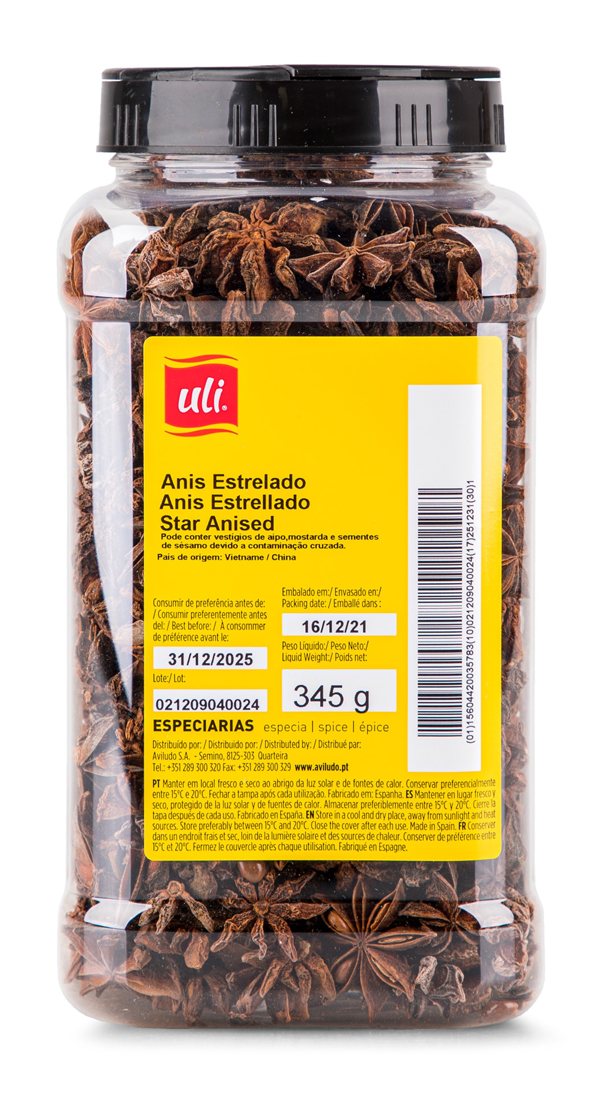 Anis Estrelado Uli Pet 345 g