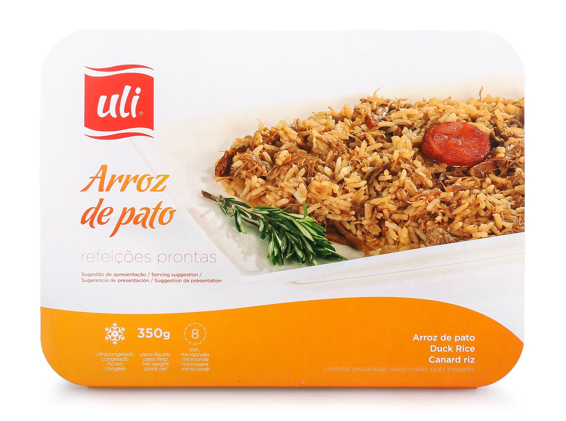 Arroz de Pato Congelado Uli 6x350 g Arroz de Pato Congelado Uli 6x350 g