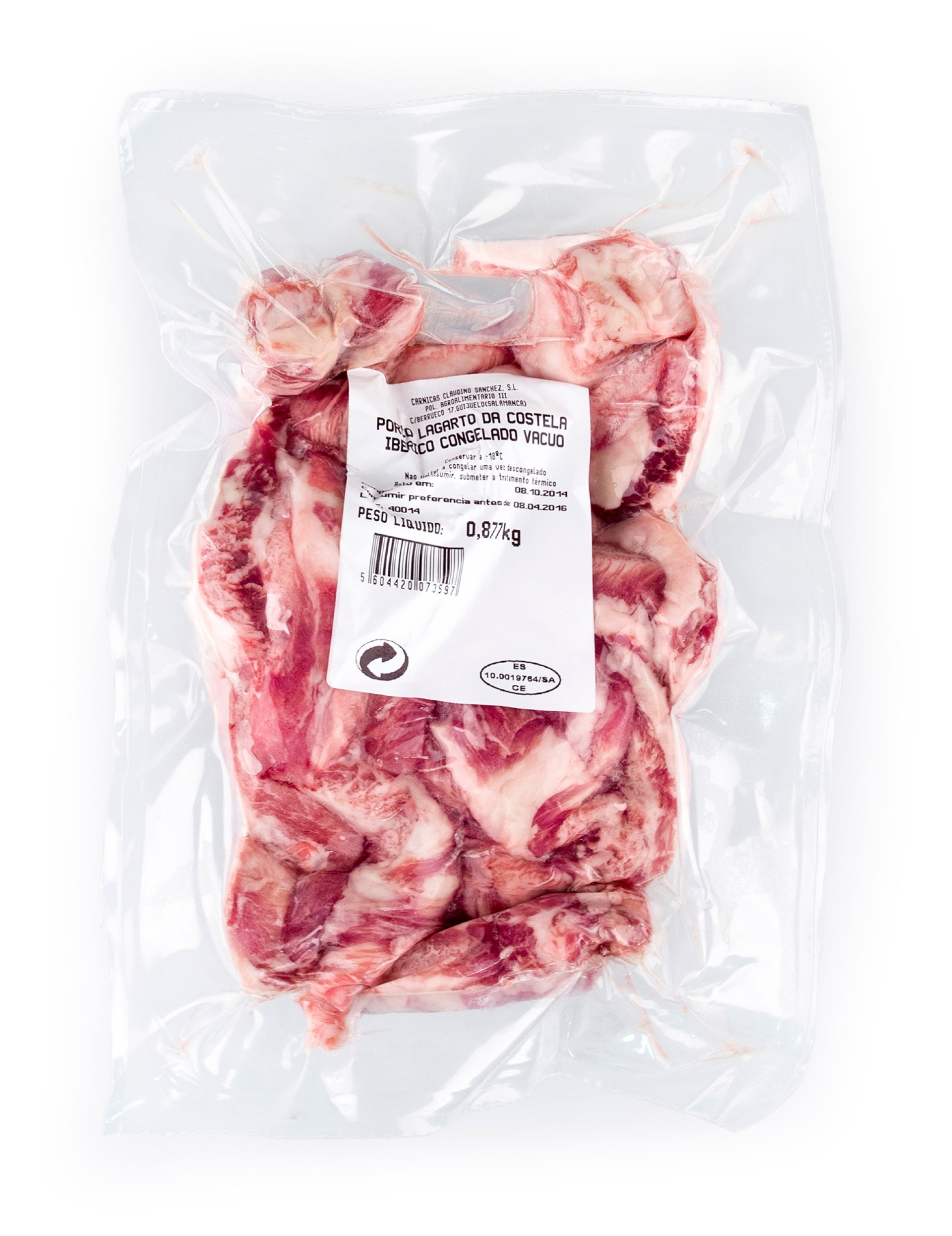 Porco Lagarto Costela Ibérico Congelada Vácuo Porco Lagarto Costela Ibérico Congelada Vácuo