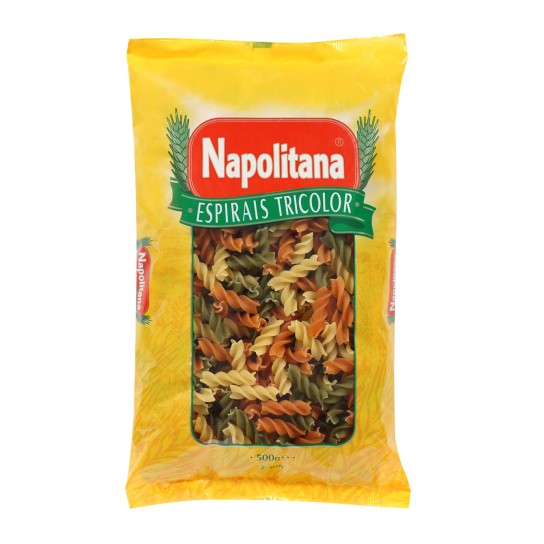 Massa Espirais Tricolor Napolitana 20x500 g