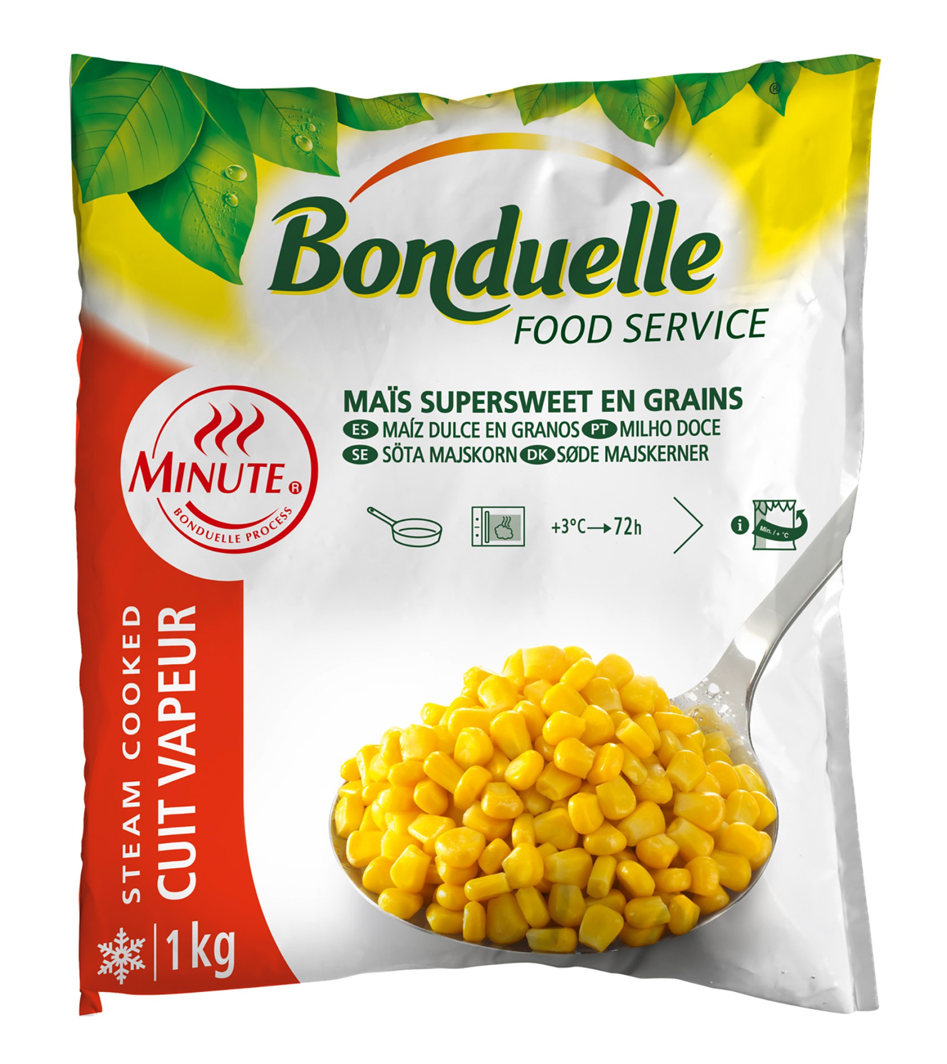 Milho Tenro Doce Minute Congelado Bonduelle 6x1 kg