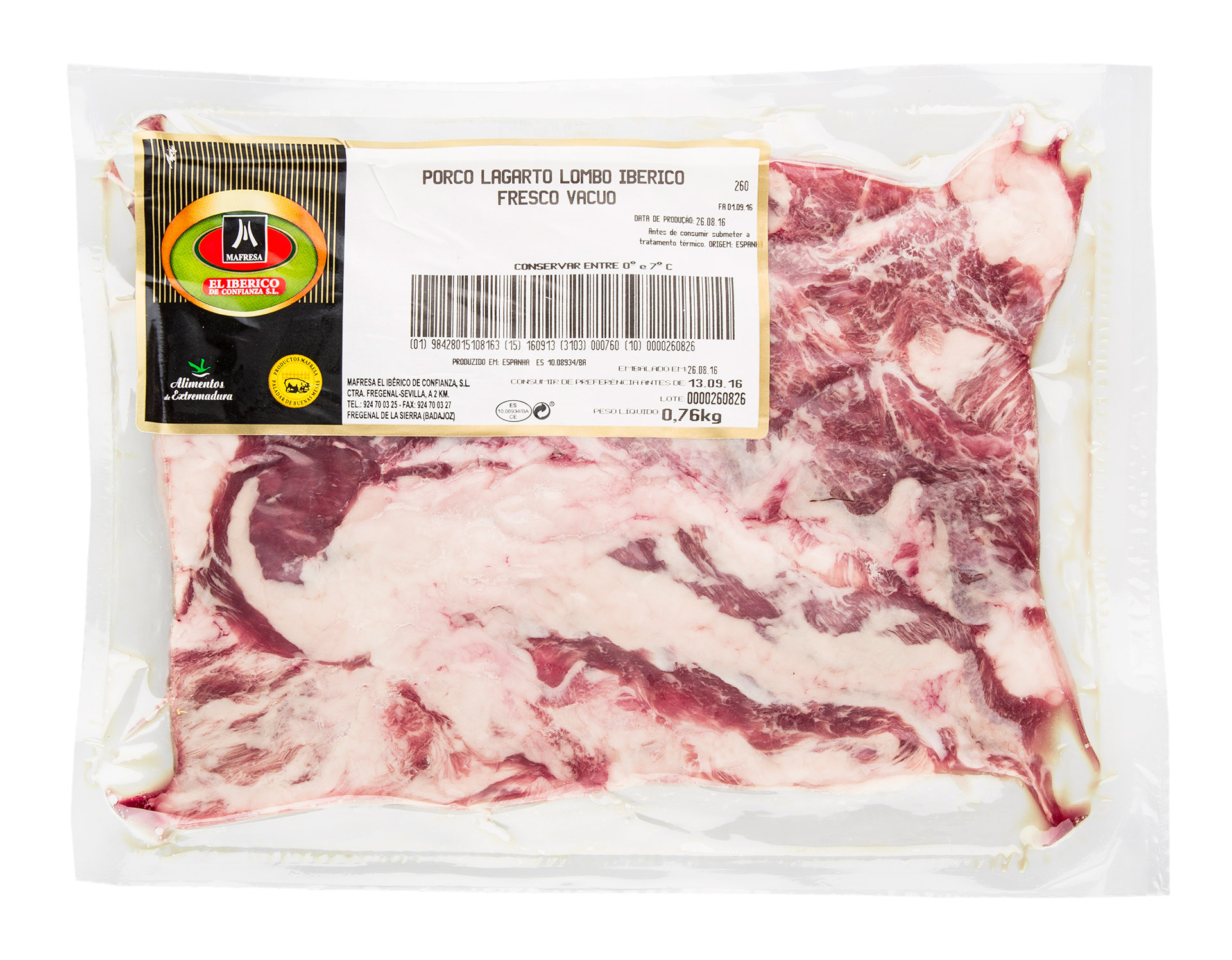 Porco Lagarto Lombo Ib�rico Fresco V�cuo