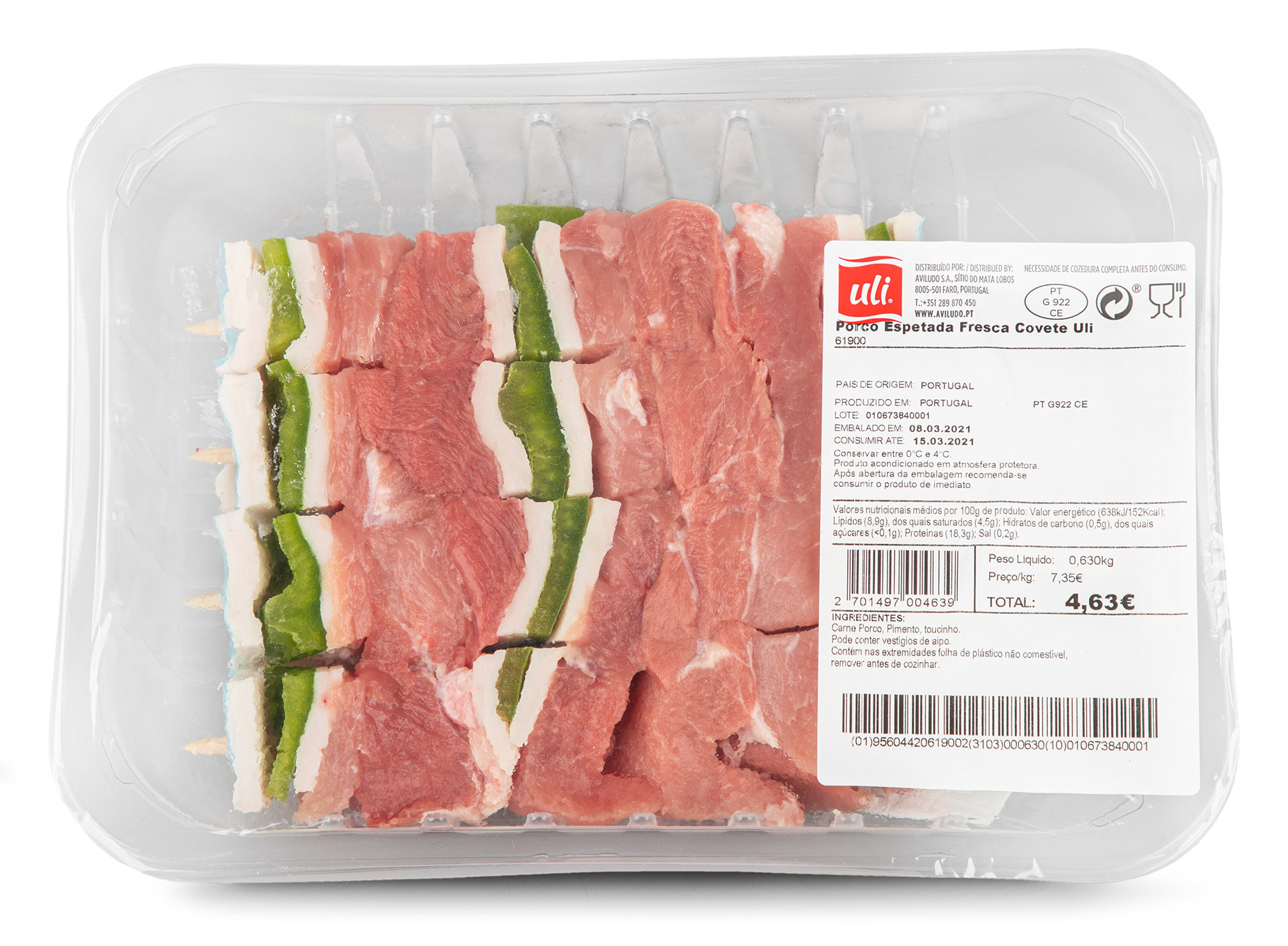 Porco Espetada Fresca Uli Cuvete