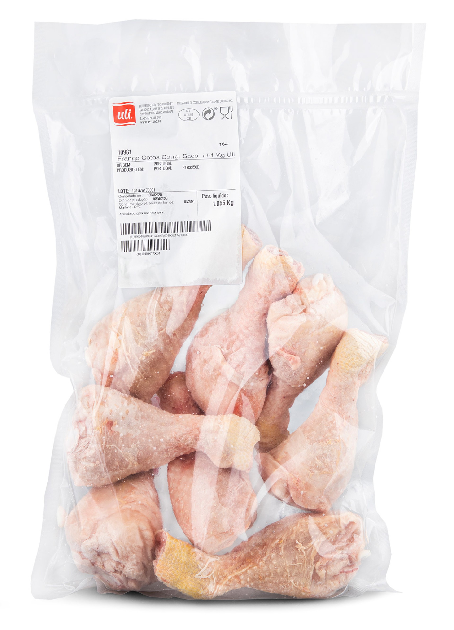 Frango Cotos Congelados Uli Saco +/- 1 kg Frango Cotos Congelados Uli Saco +/- 1 kg