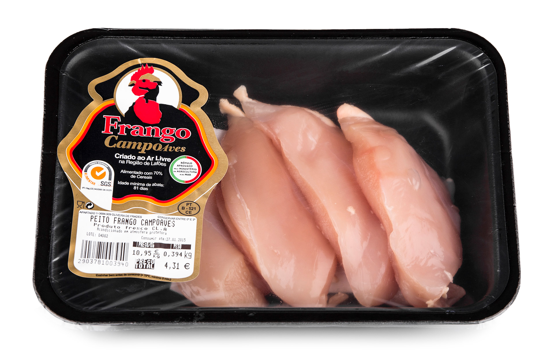 Frango Campo Peito Fresco Cuvete