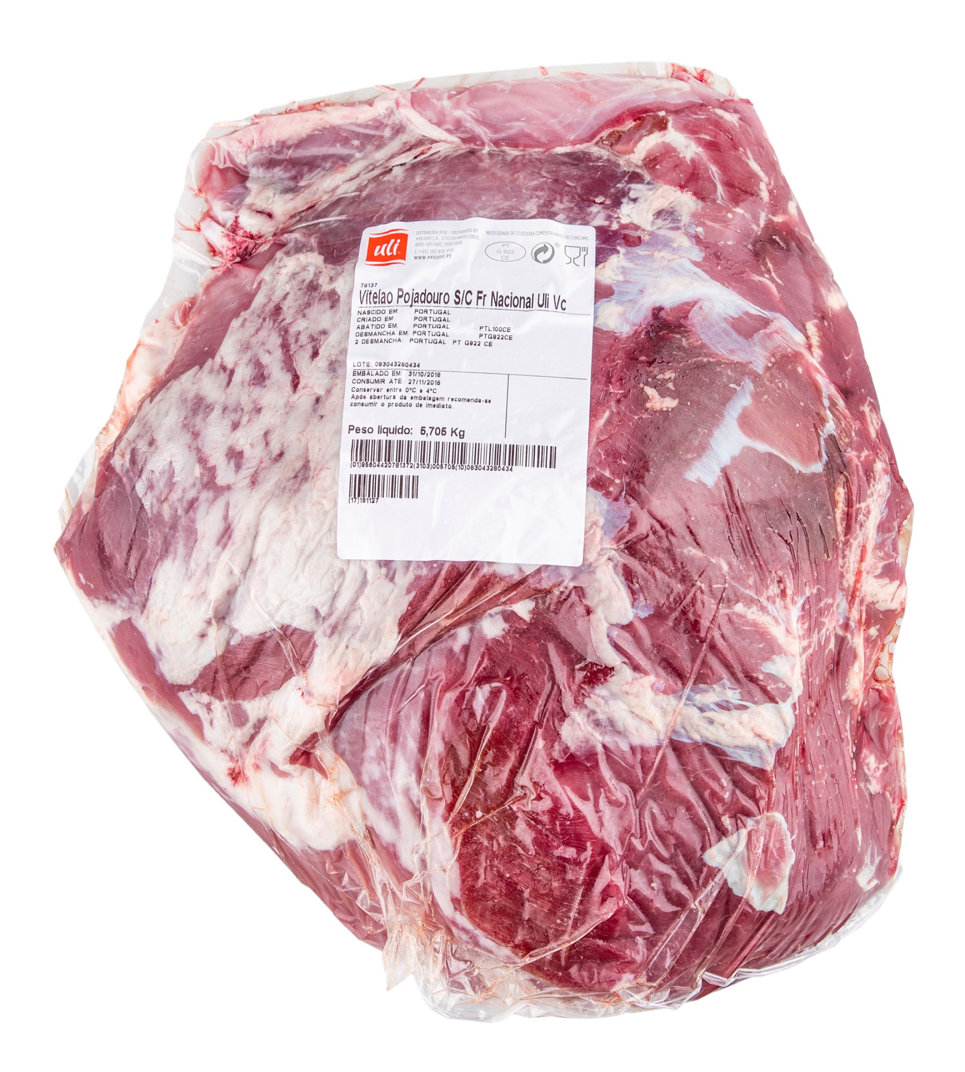 Vitel�o Pojadouro s/ Coberta Fresco Nacional Uli V�cuo