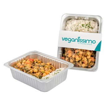 Caril Legumes Arroz Basmati Vegan Congelado 6x400 g