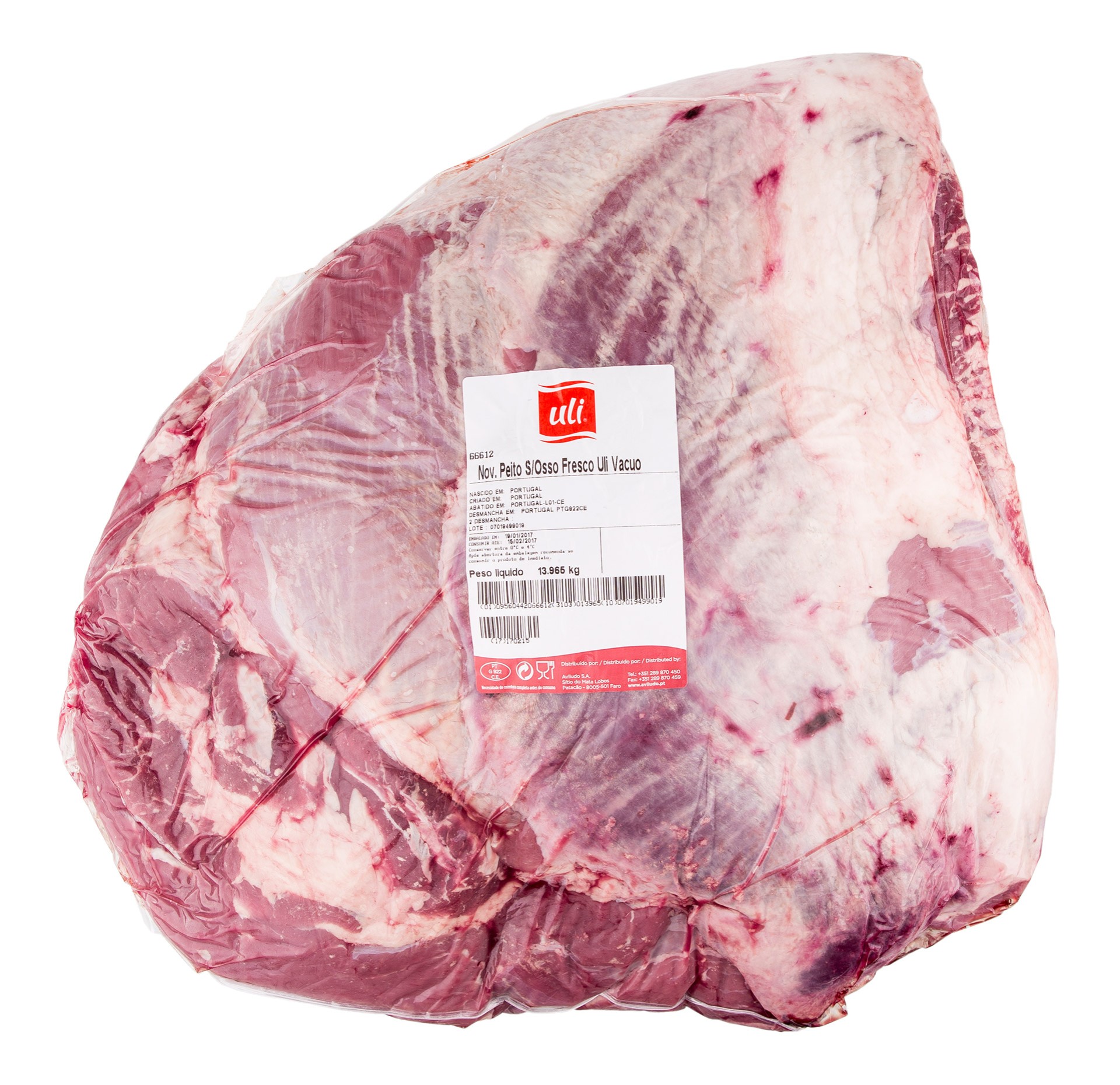 Novilho Peito s/ Osso Fresco Uli V�cuo