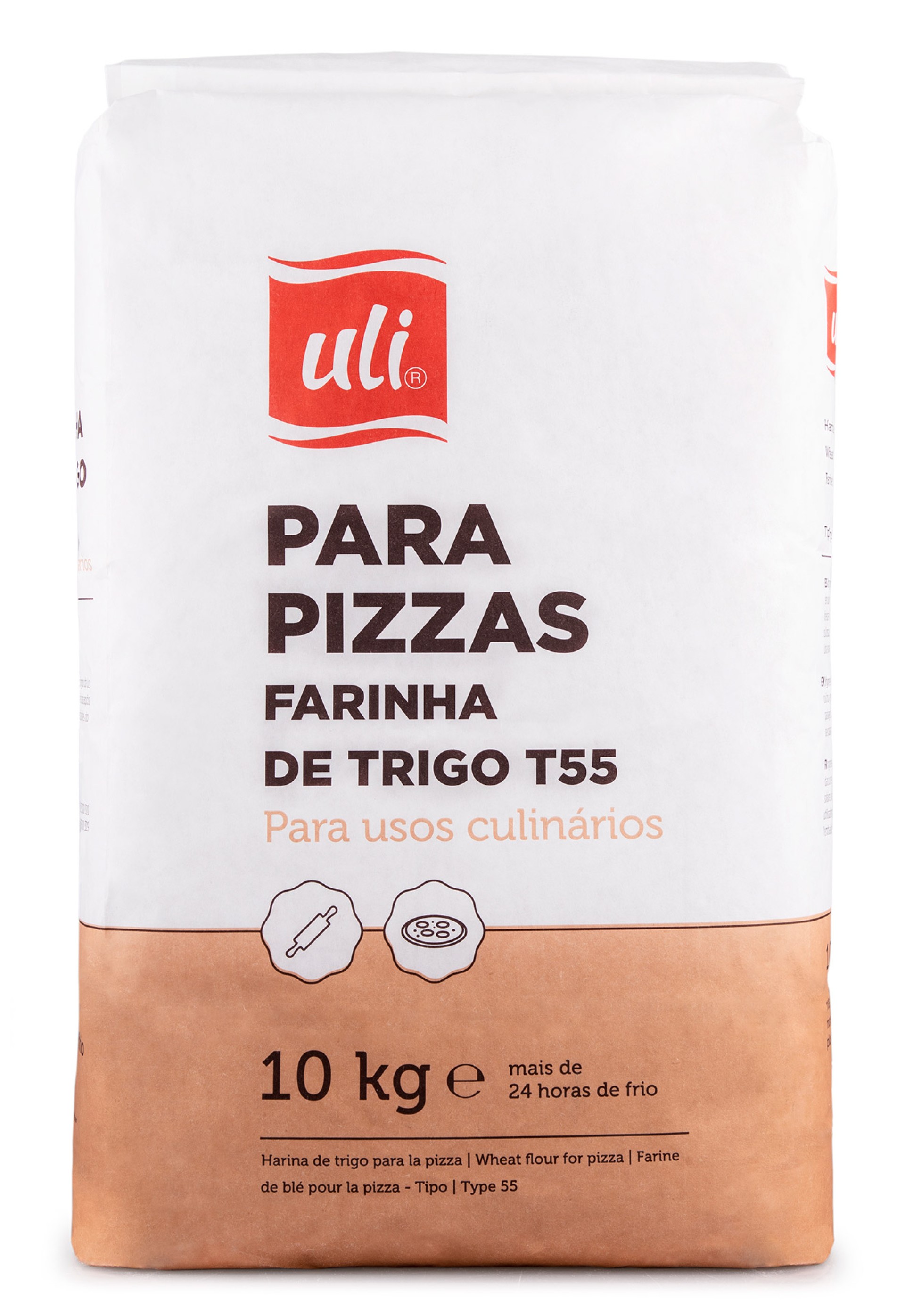 Farinha p/ Pizza Castanha Uli Saco 10 kg Farinha p/ Pizza Castanha Uli Saco 10 kg