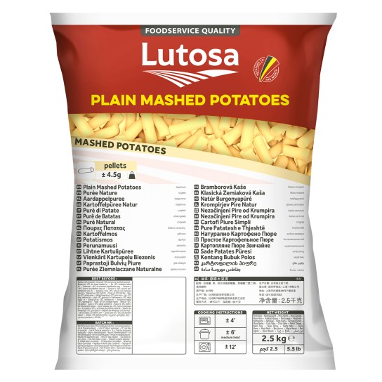 Pur Batata Congelado Lutosa 4x2,5 kg