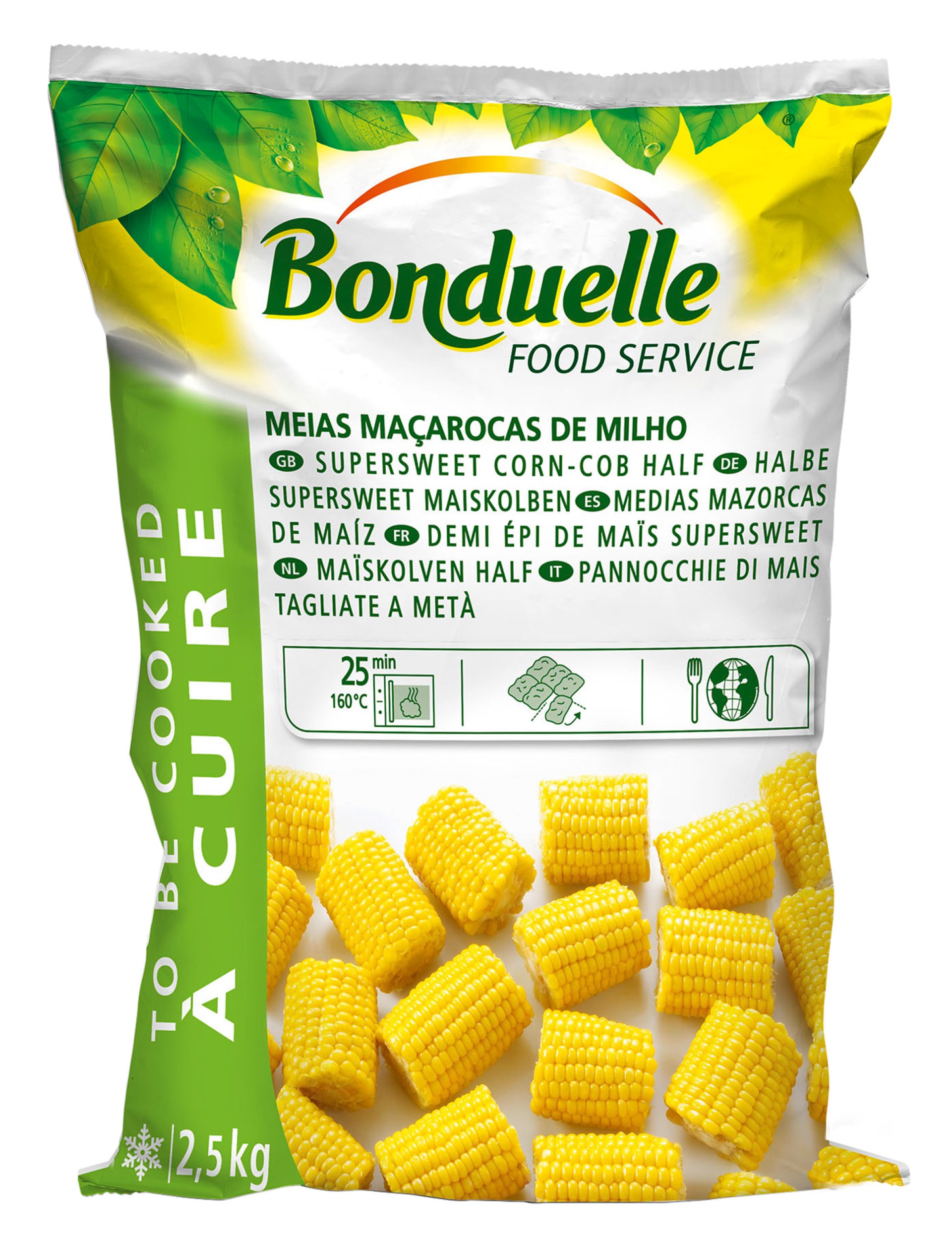 Milho Meia Maçaroca Congelada Bonduelle 4x2,5 kg Milho Meia Maçaroca Congelada Bonduelle 4x2,5 kg
