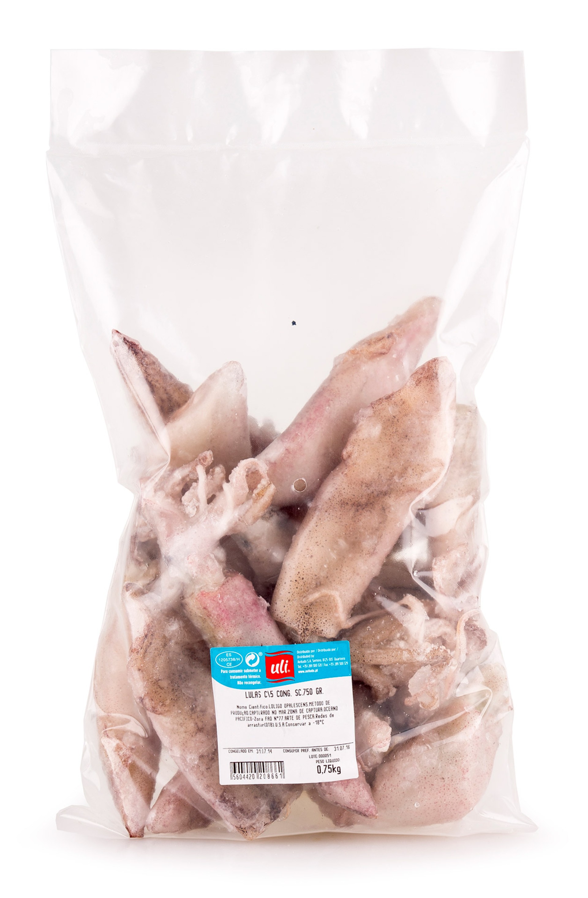 Lula C/5 Congelada Uli 6x750 g