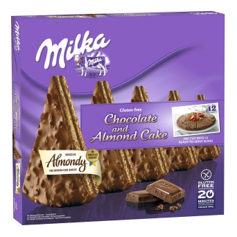 Bolo Amndoa Chocolate Milka Congelado 980 g