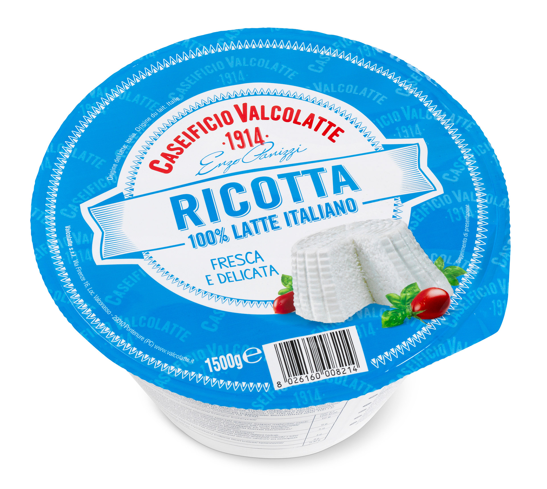 Queijo Ricotta Fresco 1,5 kg Queijo Ricotta Fresco 1,5 kg