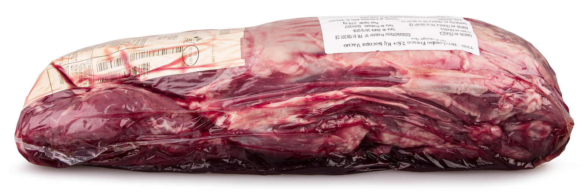 Novilho Lombo 2,5/+ kg Fresco Socopa V�cuo