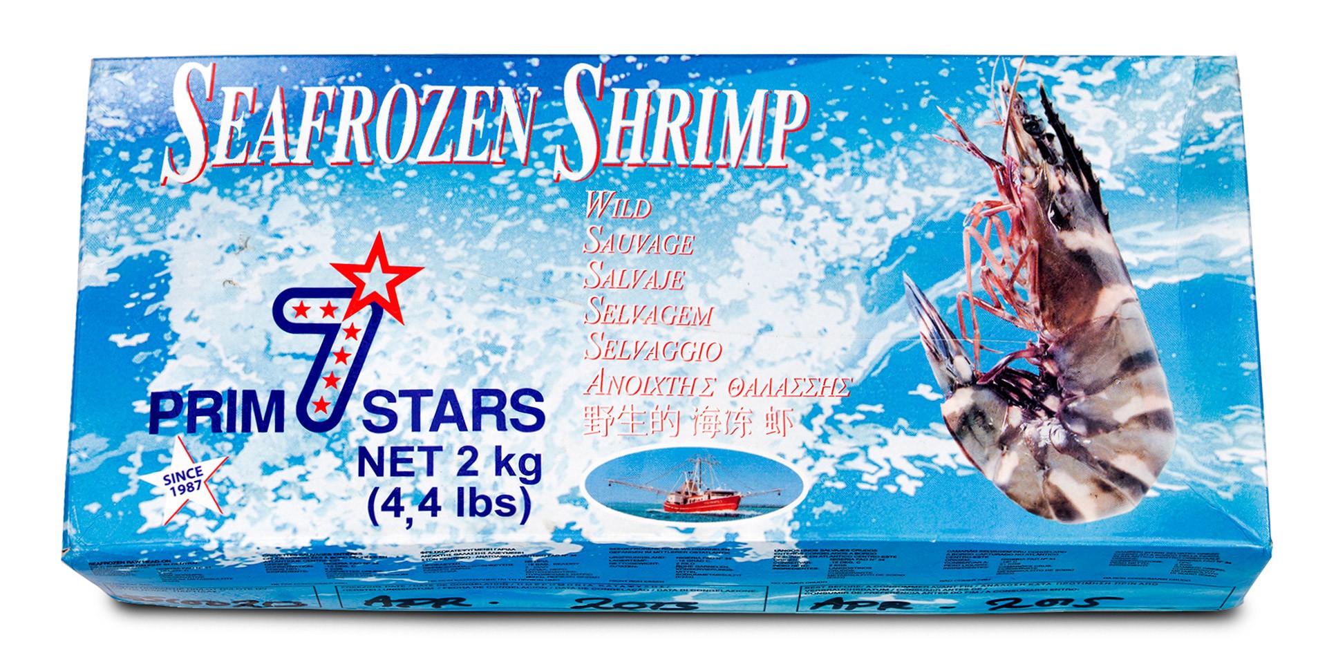 Camar�o Tigre 16/20 Congelado Nig�ria Cx 2 kg