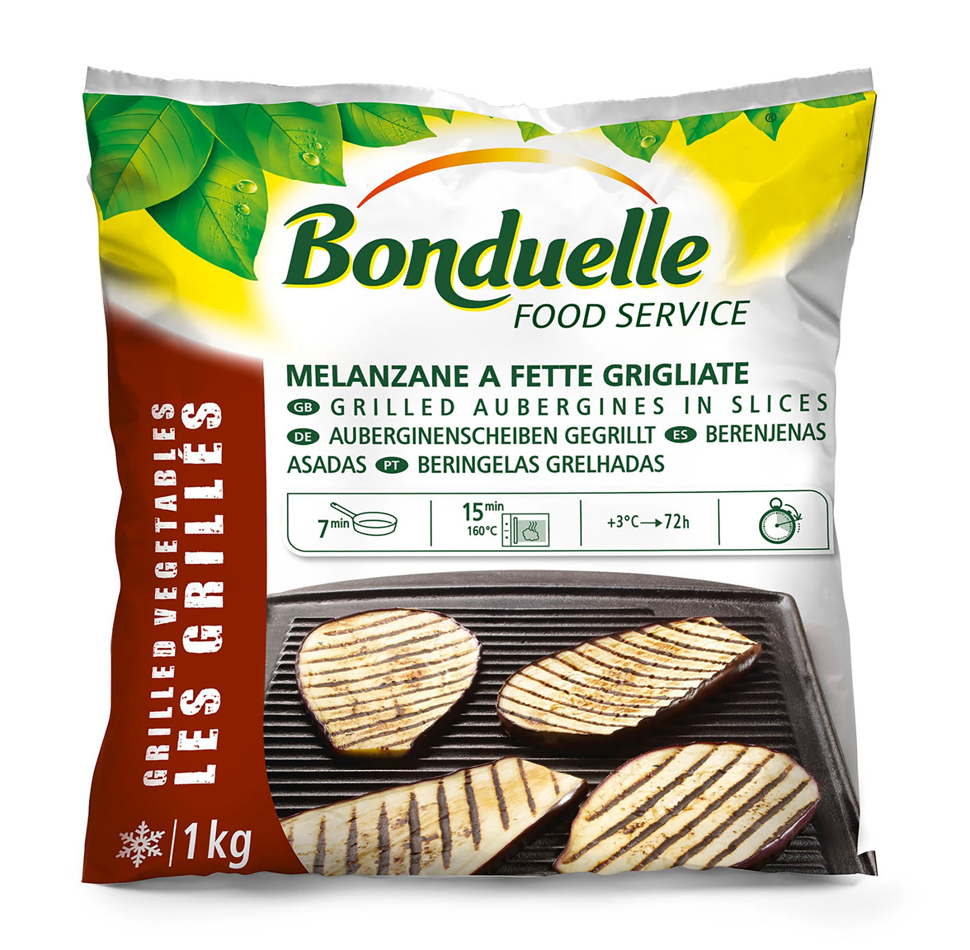 Beringelas Grelhadas Congeladas Bonduelle 7x1 kg Beringelas Grelhadas Congeladas Bonduelle 7x1 kg