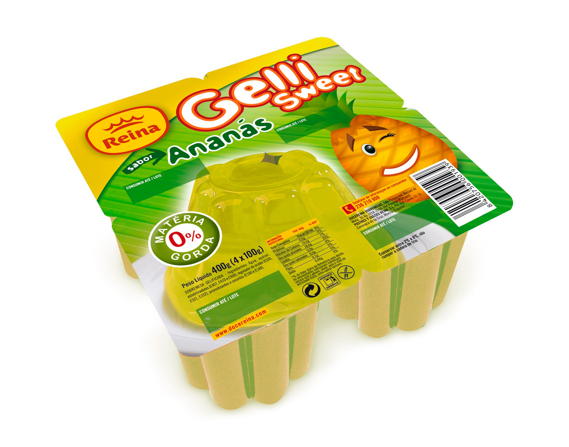 Gelli Sweet Anan�s Reina 12x(4x100 g)