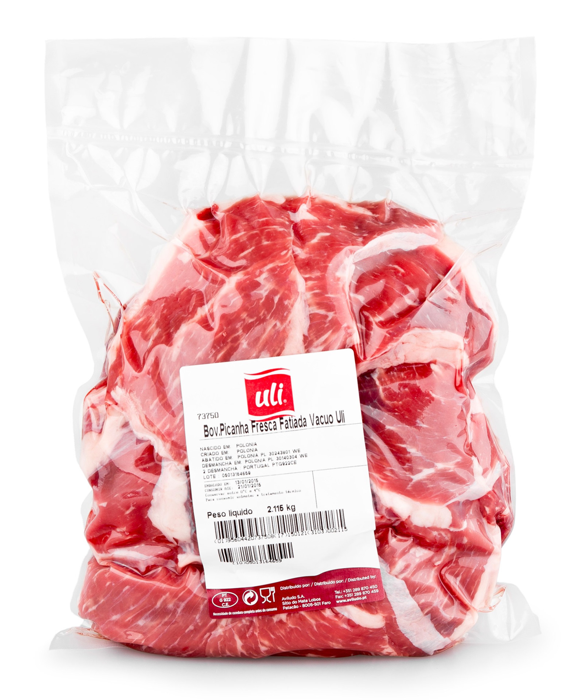Bovino Picanha Fatiada Fresca Uli V�cuo