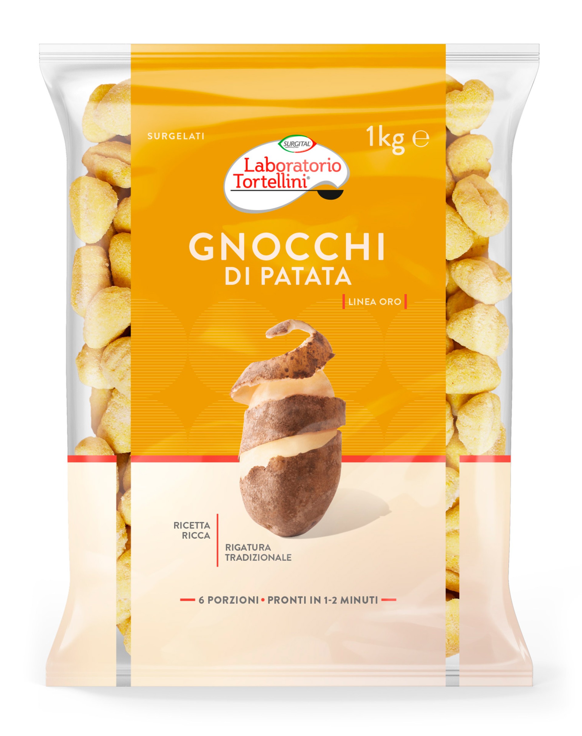 Massa Gnocchi Linha Ouro Congelada Lab 6x1 kg