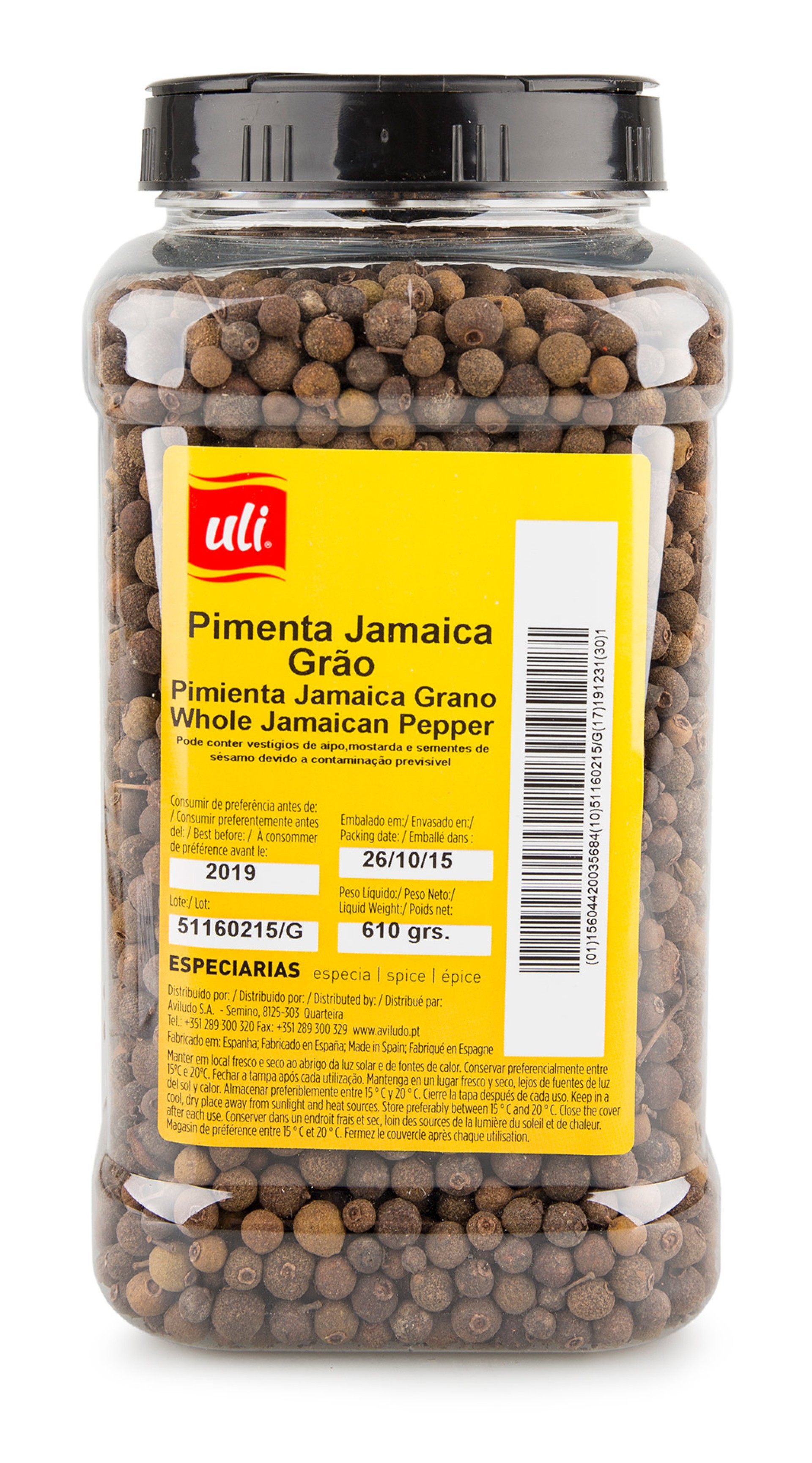 Pimenta Gr�o Jamaica Uli Pet 610 g